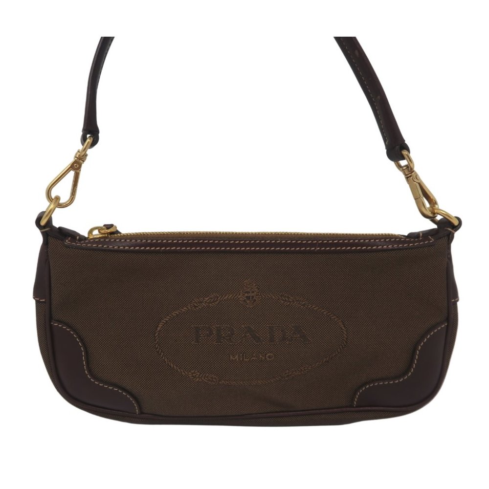 Prada Brown Pochette Shoulder Bag